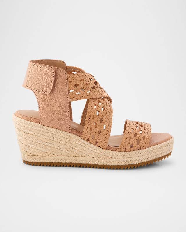 Willow Woven Crisscross Wedge Espadrilles